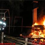Brand einer Mauthütte