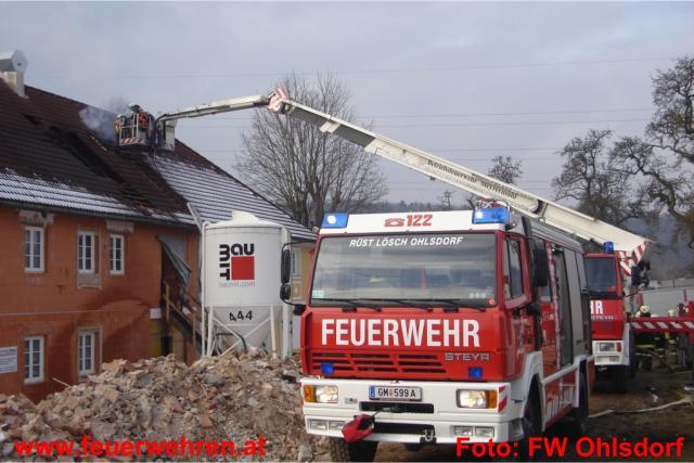 FF Ohlsdorf: Neuerlicher Brand im Gasthof