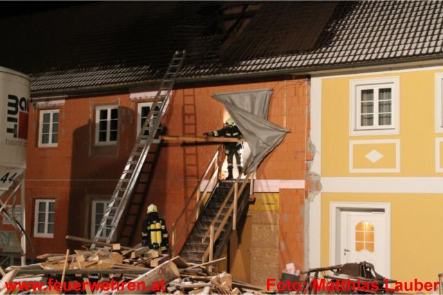 FF Ohlsdorf: Brand bei einem Gasthof