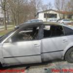 Pkw beim Gemeindeamt Ohlsdorf ausgebrannt