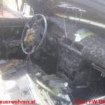 FF Ohlsdorf: Pkw beim Gemeindeamt ausgebrannt