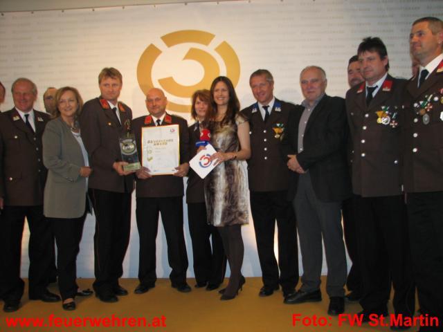 FF St. Martin am Grimming: Verleihung des Ö3 Verkehrsaward