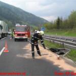 FF Gaishorn/See: Verkehrsunfall auf der A9