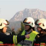 Einsatzübung Verkehrsunfall im Kreisverkehr Kleinreith