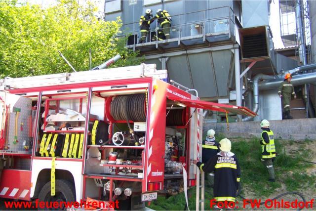 FF Ohlsdorf: Filteranlage in Tischlerei ausgebrannt