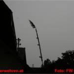 Maibaum in Ohlsdorf bei Sturm beschädigt und umgelegt