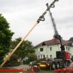 Maibaum in Ohlsdorf bei Sturm beschädigt und umgelegt