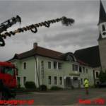 Maibaum in Ohlsdorf bei Sturm beschädigt und umgelegt