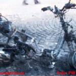 Moped bei Brand im Ortszentrum komplett abgebrannt