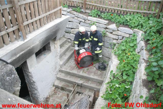 FF Ohlsdorf: Kellerbrand – Kind leicht verletzt