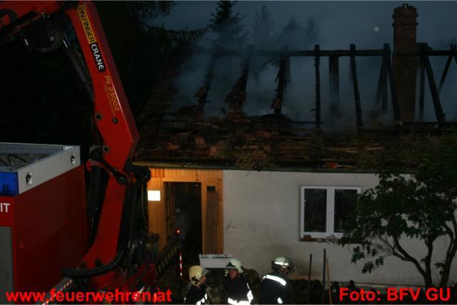 BFV Graz-Umgebung: Wohnhausbrand auf der Rannach