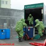 Großübung in Entsorgungsbetrieb - 300 Einsatzkräfte übten den Ernstfall