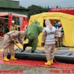 Großübung in Entsorgungsbetrieb - 300 Einsatzkräfte übten den Ernstfall