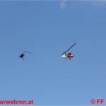 Spektakuläre UE von FF und OÖ Landesrettungsflugwacht in Ohlsdorf