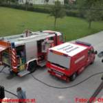 Großer Atemschutzeinsatz bei Glimmbrand in Tischlerei-Silo