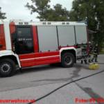 Großer Atemschutzeinsatz bei Glimmbrand in Tischlerei-Silo