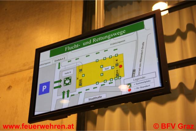 BFV Graz: Übung – Grazer Stadthalle geräumt