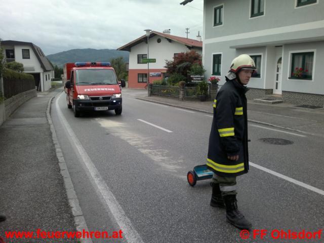 FF Ohlsdorf: Zehn Kilometer Ölspur über zwei Gemeinden