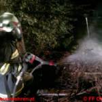 Waldbrand durch massiven Wassereinsatz verhindert