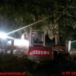 Waldbrand durch massiven Wassereinsatz verhindert