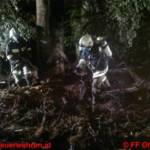 Waldbrand durch massiven Wassereinsatz verhindert