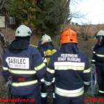 Übung Wirtschaftsgebäude in Flammen