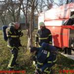 Übung Wirtschaftsgebäude in Flammen