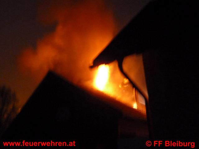 FF Bleiburg: Zwischendeckenbrand in Schilterndorf