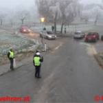 Blechschaden nach Unfall auf der Kreuzung Hochbau/Ohlsdorf