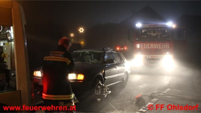 Starker Ölaustritt nach Unfall in Ohlsdorf