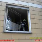 Zimmerbrand mit eingeschlossener Person in Trieben