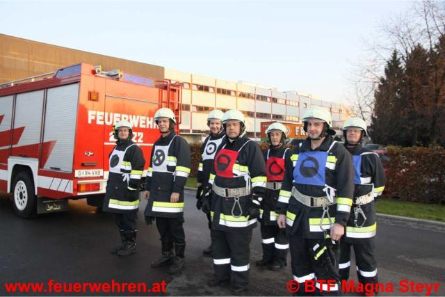 Erfolgreiche Branddienstleistungsprüfung der BTF Magna Steyr
