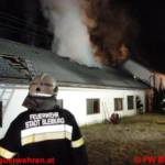 Lagerhallenbrand in Ebersdorf bei Bleiburg