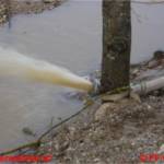 Überflutung durch Scheeschmelze - Materialschlacht in Ehrenfeld