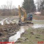Überflutung durch Scheeschmelze - Materialschlacht in Ehrenfeld