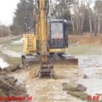 Überflutung durch Scheeschmelze - Materialschlacht in Ehrenfeld