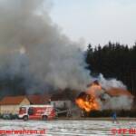 Vollbrand eines Wirtschaftsgebäudes in Unterlibtisch 5, Gemeinde Feistritz