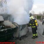 Containerbrand Friedhof Braunau