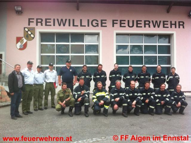 Branddienstleitungsprüfung der FF Aigen im Ennstal