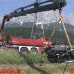 Spektakulärer Verkehrsunfall mit LKW-Zug und Harley