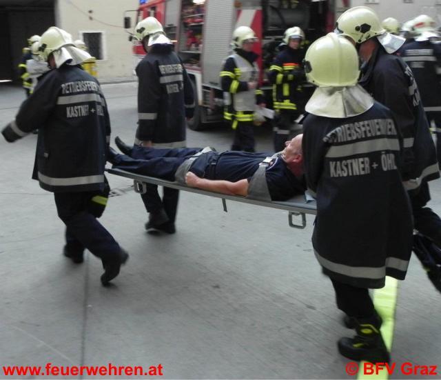 Feuerwehrübung bei Kastner & Öhler