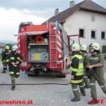 Einsatzübung mit Überraschung - Rauch aus dem Gerätehaus
