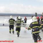 Eisrettungsübung am Moldaustausee in Tschechien mit der ÖWR Laakirchen