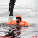 Eisrettungsübung am Moldaustausee in Tschechien mit der ÖWR Laakirchen