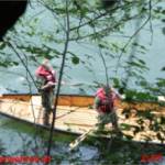 Paragleiter abgestürzt - Einsatzübung in den Traunauen mit der Bergrettung