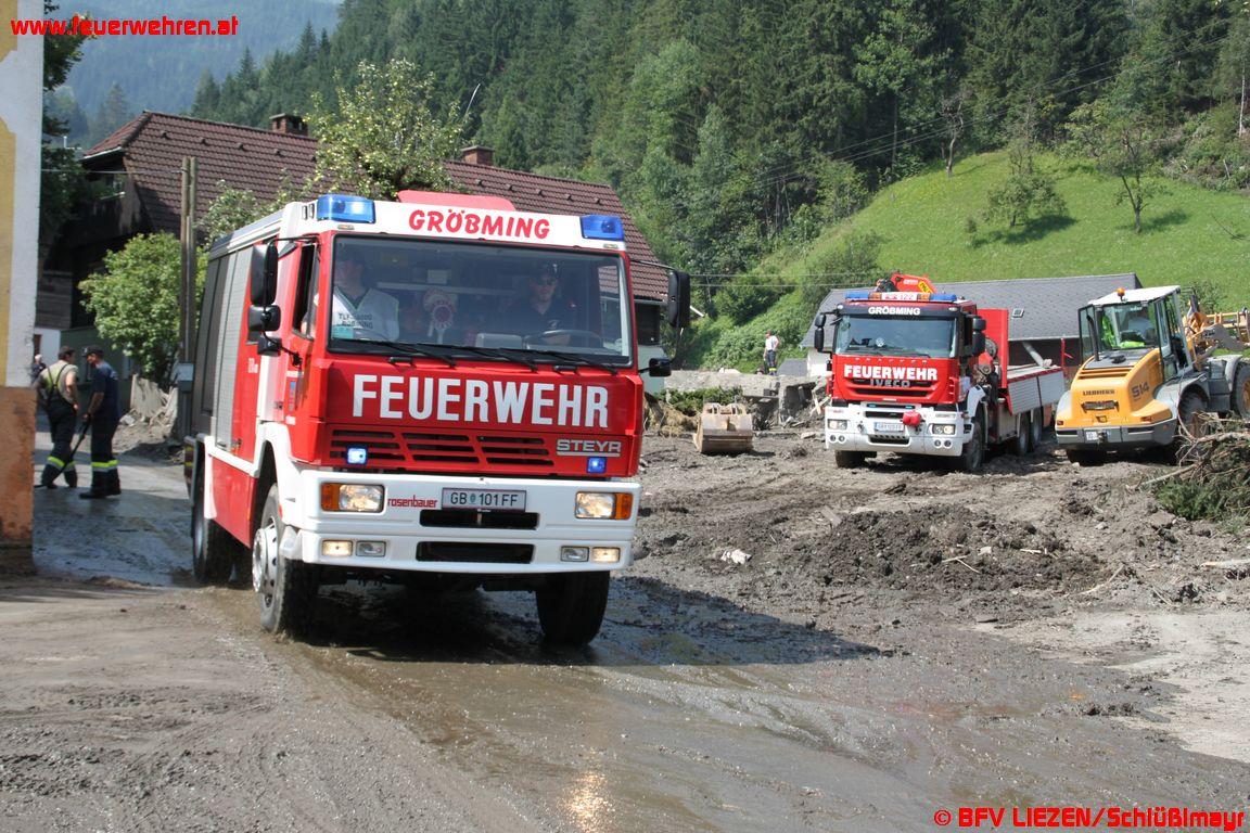 Putztag St. Lorenzen / Evakuierung Schwarzenbach/Gewitter