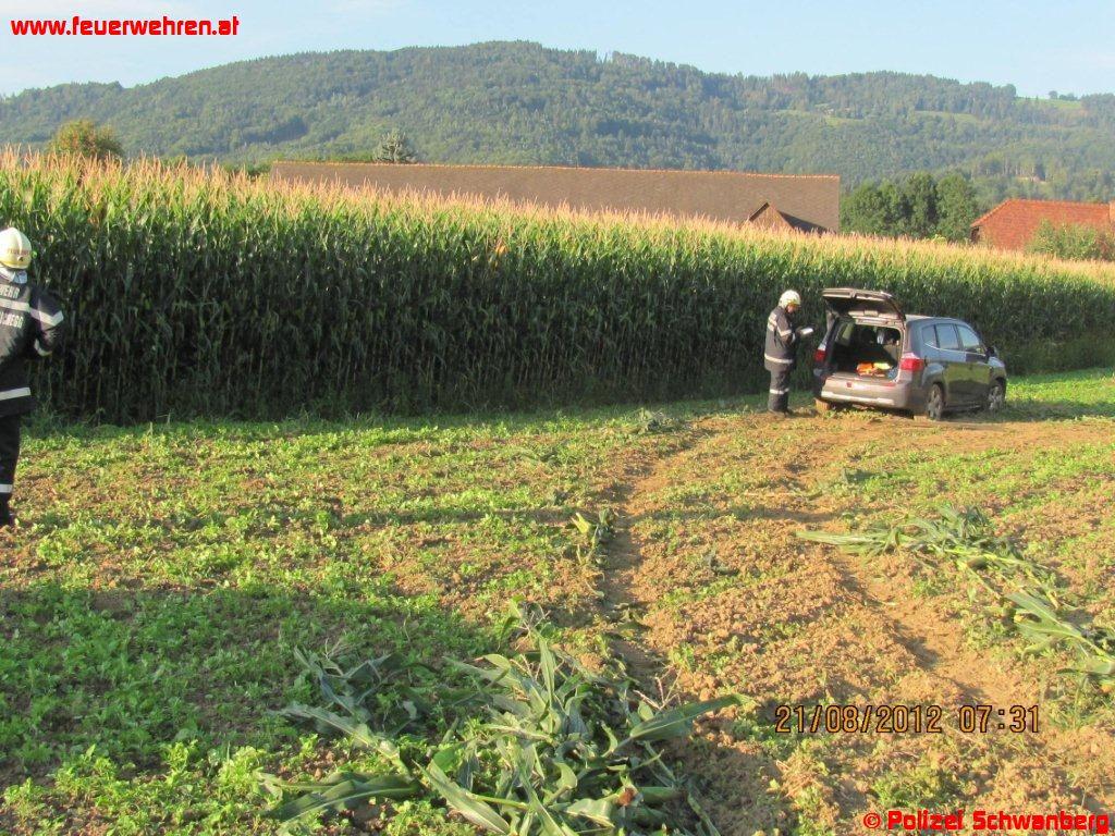Verkehrsunfall in Aichegg fordert Hubschraubereinsatz