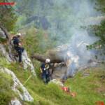 Waldbrandeinsatz auf Kammspitze bei Gröbming