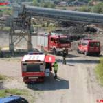 Einsatzübung in der Ohlsdorfer Reifendeponie