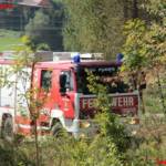 Einsatzübung in der Ohlsdorfer Reifendeponie